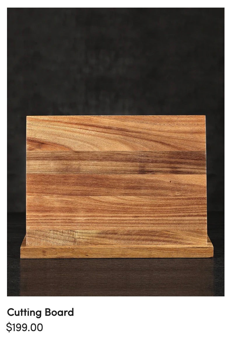 Acacia Wood Double-sided Magnetic Knife Holder